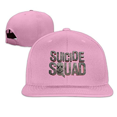 VOLTE Suicide Film Squad Task Comic Force X Character Logo Flat Bill Snapback Adjustable Golf Cap Navy