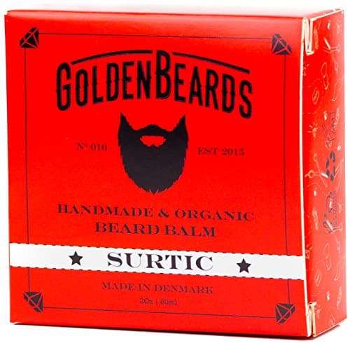 Bio Beard Balm -SURTIC - 60ML - 100% Beard Balm Natural -Golden Beards- We produce Beard Balm Strong Hold - The ideal Beard Balm for men scented and long beards - Get our Beard Balm Gold and STOP Bear
