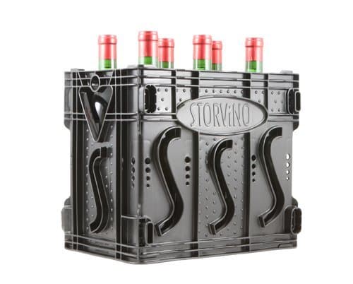Storvino Nero 6 Bottle Wine Storage Container by STORViNO Nero