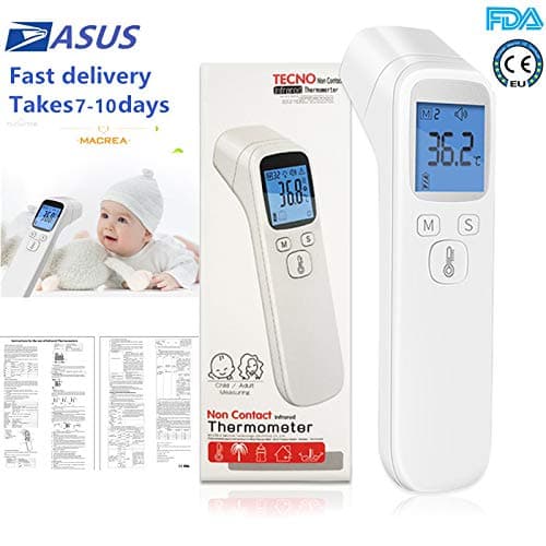 Handheld Forehead Infrared Thermometer Non-Contact Digital Temp Meter Temperature Gun with Accurate Instant Readings for Infant Child Adult