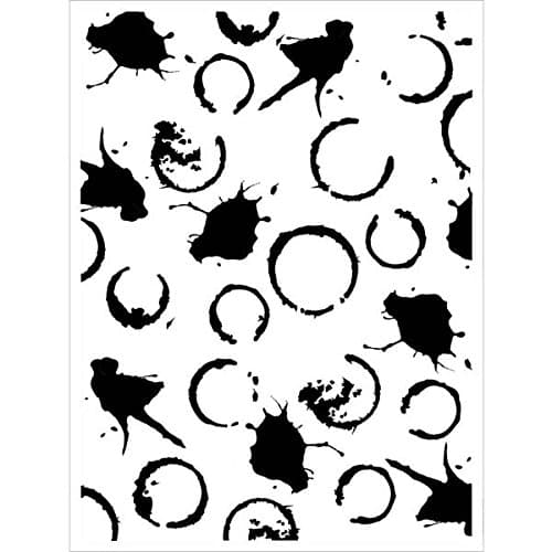 Joggles Stencil 9 x 12-inch-Spills and Splatters