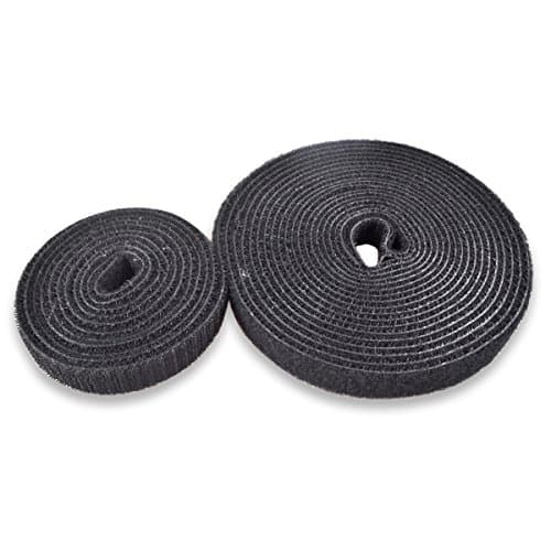 Cable Management, Fastening Tape Cable Ties by DCFun Reusable Hook &amp; Loop Strap Cord Organizer (16ft)