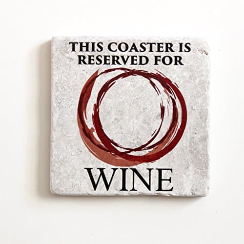Handmade Marble Coaster | This Coaster Is Reserved for Wine