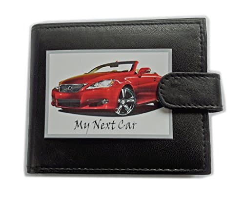 Red Lexus Dream Car Anti RFID Theft Wallet Black Soft Leather Large Coin Pocket