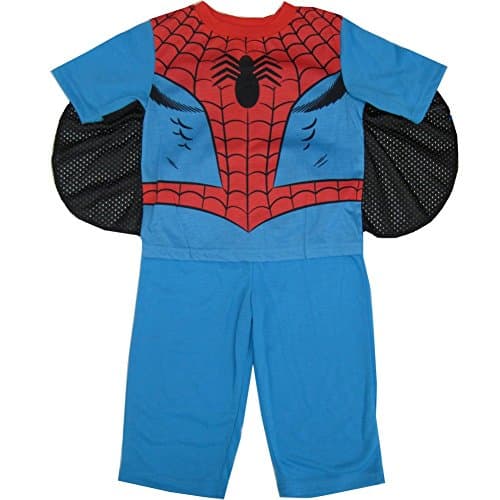 Marvel Little Boys Spiderman Superhero 2 Pc Pajama Set 3T Sky Blue