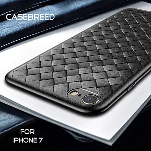 Accessories Innovator iPhone 7 Case TPU Shock Absorption Ultra Thin Breathable BV Weaving Cover for iPhone 7 - Black