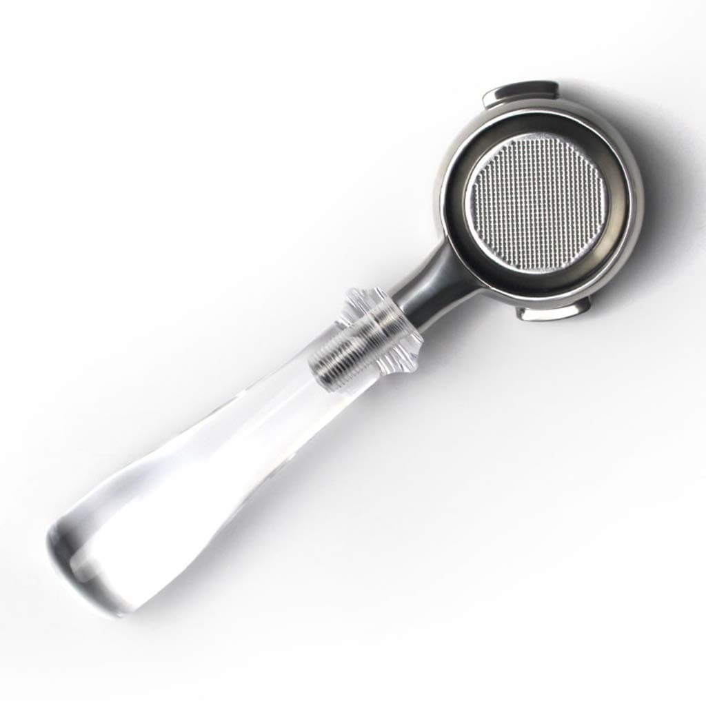 COKFEB Coffee filter Stainless Steel Coffee Machine Bottomless Filter Holder Portafilter italian Walnut Handle For Nuova Professional Accessory,G