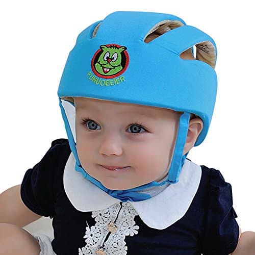 Dotbaby Toddler Adjustable Safety Helmet Headguard Protective Hat (Blue)