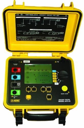 AEMC 6470-B Multi-Function Digital Ground Resistance Tester, 99.99 Kilohms Resistance, 32V Voltage, 250mA Current by AEMC