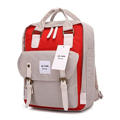 Luolin 14" Laptop Backpack Multipurpose Daypack College School Bookbag Light Weight Daypack for Girls and Women Cycling Hiking Camping Travel Outdoor Backpack Water-proof Nylon Casual Backpack