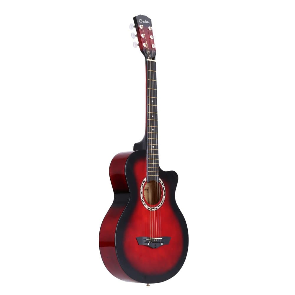 ammoon 38" Acoustic Folk 6-String Guitar for Beginners Students Gift