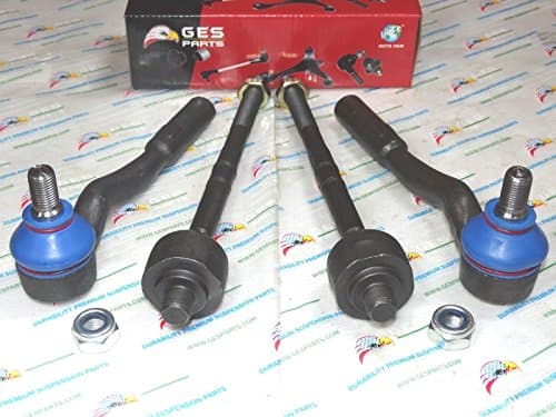 GES PARTS Fits Benz W211 E320 E350 E500 E550 4PCS Front Inner & Outer Tie Rod Ends