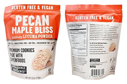 Sustainable Indulgence, Cookie Pecan Maple Lucuma, 6 Ounce