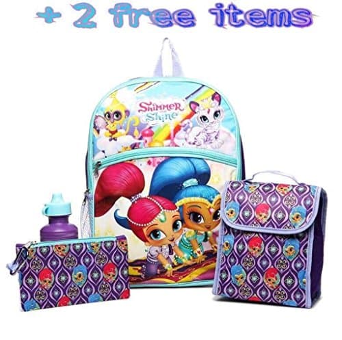 Kids 5 piece + 2 free Items School Bundle (Shimmer &amp; Shine)
