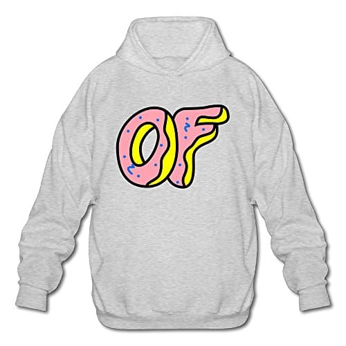 Men's Odd Future Donut Logo Hoodies Ash M