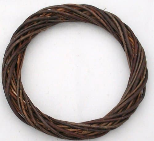 The Natural Look Wicker/Willow Wreath Ring- 6" (15cm) Dark Willow-Pack of 4