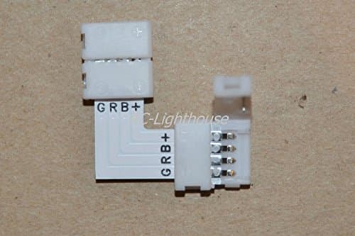 5050 LED Light Strip Adaptor " L " Connector and Clips