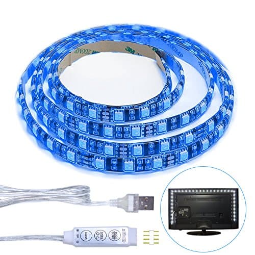 Wishwill USB Powered Colorful Blackground lighting for TV 2m LED RGB 5050SMD HDTV Backlight Kits with for Flat Screen TV, LCD,Desk Monitors