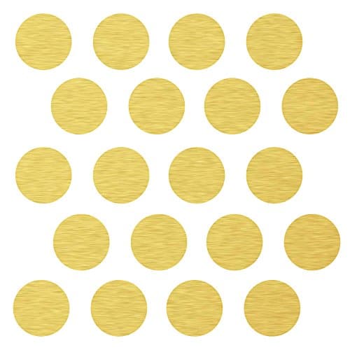 (80) 3" Gold Polka Dot Decals - Repositionable Peel and Stick Circle Wall Decals for Nursery, Kids Room, Mirrors, and Doors