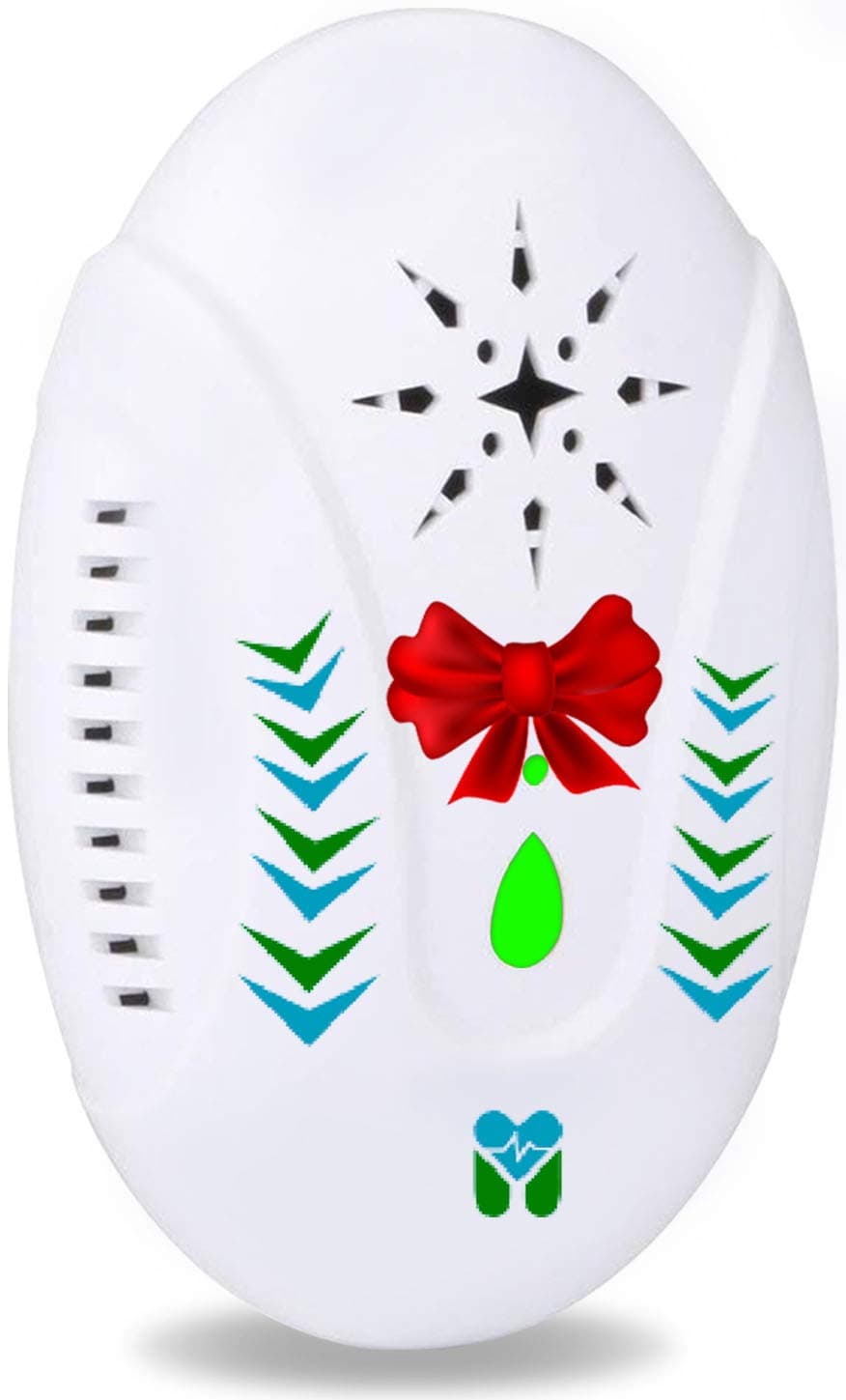 Electronic Bug Repellent Plug in Indoor - TRIPLE IMPACT Ultrasonic + Electromagnetic + Bionic - Drives Away - Bugs Mouse Roaches Ants Spiders Rats Bats Flies Mosquitoes Fleas Rodents and Insects