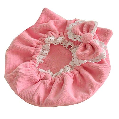 XUKE Makeup Cat Lace Drying Hair Hat Super Absorbent Towel Shower Cap