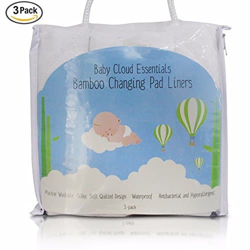 A Mom-Owned Company - Baby Cloud Essentials: 4-Layered Soft Bamboo Fabric, Hypoallergenic And Antibacterial, Non-Slip And Absorbent Waterproof Mat, Machine Washable, With Storing Bag