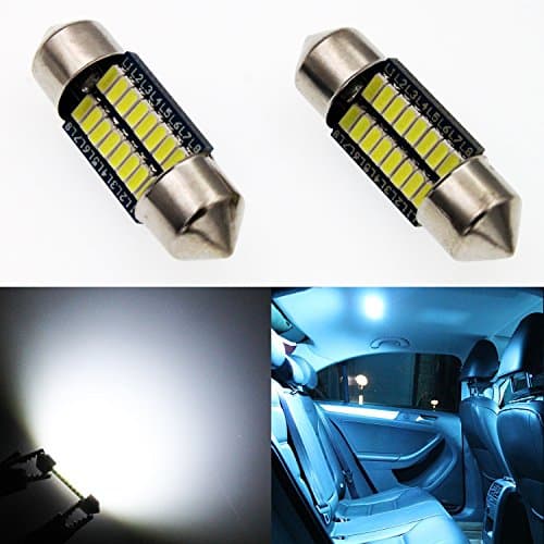 AutoTime 2x31mm Canbus Error Free LED Bulbs 4014 16-SMD Festoon White Interior Dome Map LED Light Bulbs for 3021 DE3021 6411 6413 6418 DE3423 DE3425