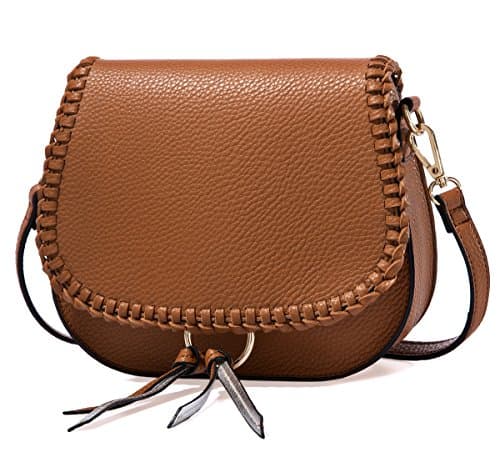Braid Saddle women Shoulder Bags with Tassel