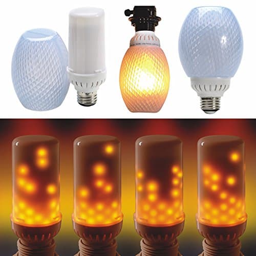 FlameWave Flickering Flame LED Bulb - Top Mount - Flame Runs Top to Bottom