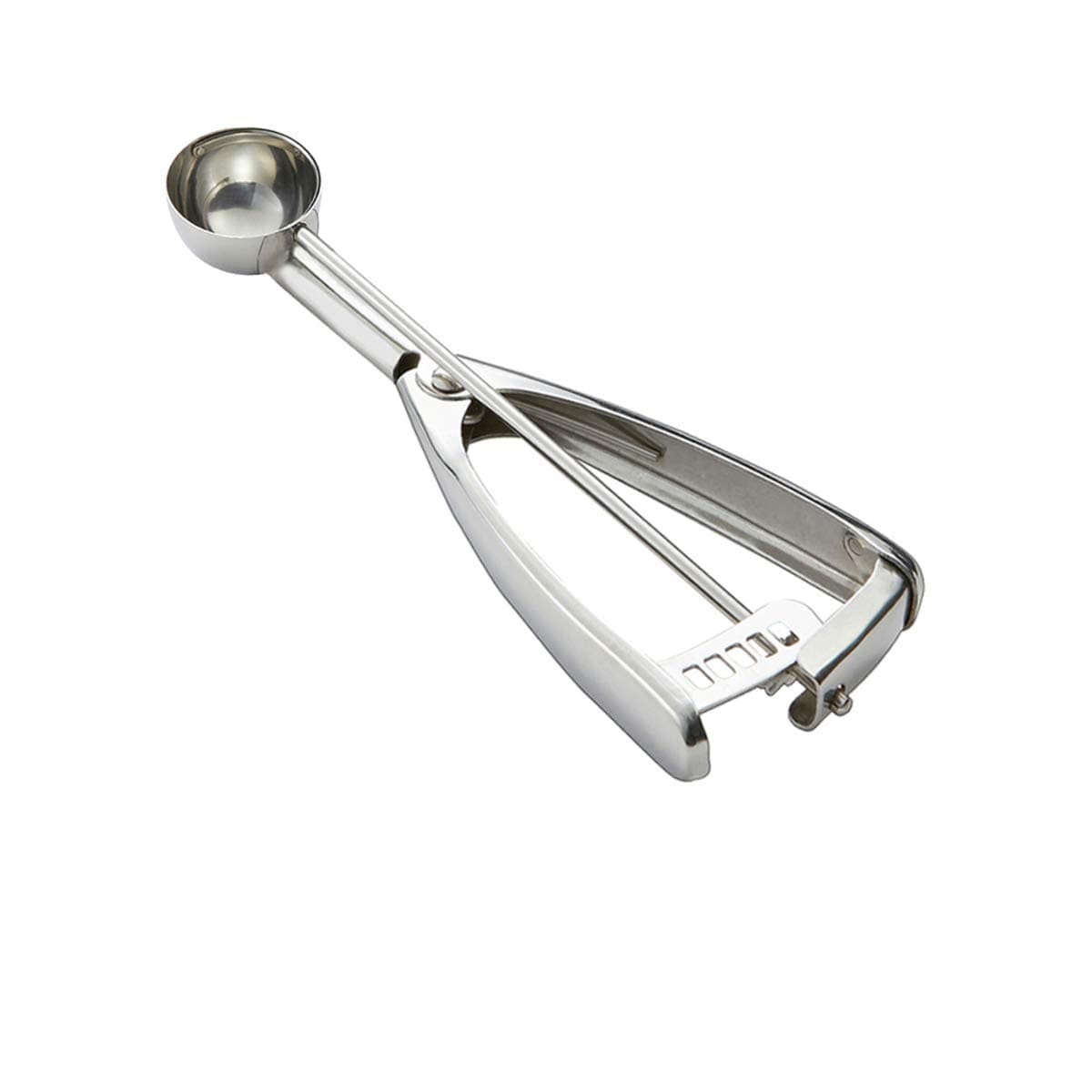 Mini Cookie Scoop, 0.7 Tbsp/ 2 Tsp/ 10 ml, 1 3/16 inch/ 30 mm Ball, Mini Ice Cream Scoop with Trigger, 18/8 Stainless Steel