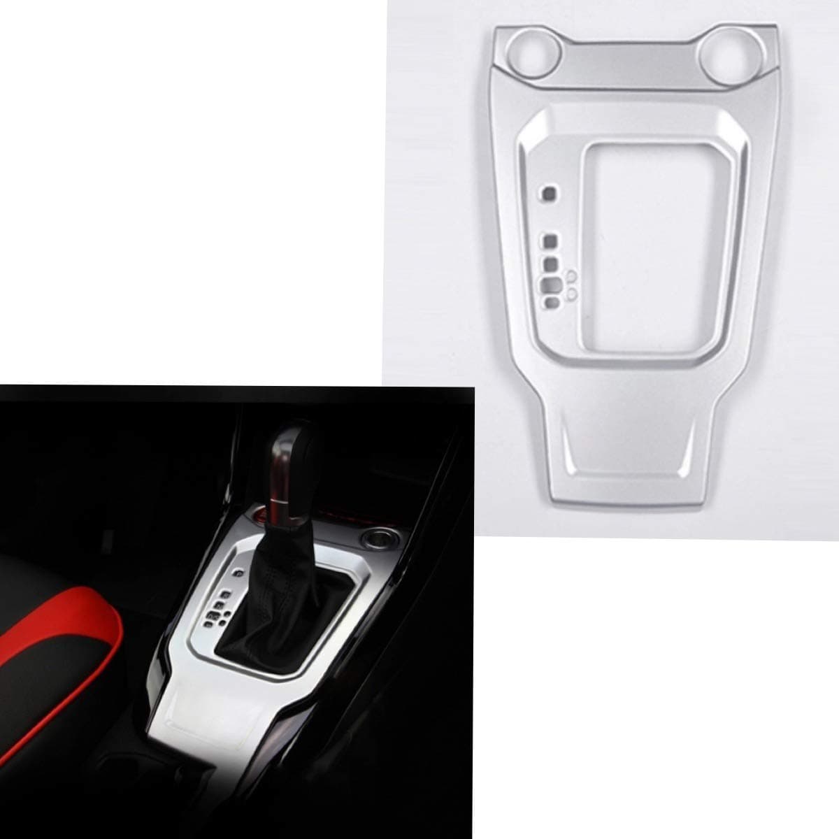 Emblem Trading Dashboard and Centre Console Trim / Frame / Faceplates, Black with Red Strip - Car Accessories [Compatibility with Right-Hand Drive Vehicles Not Guaranteed]
