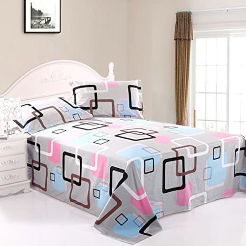 pure cotton double sheets/Cotton bad sheet printed flower-H 160x230cm(63x91inch)