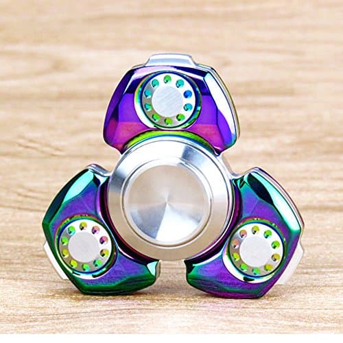 Finger Fidget Toy Hand Spinner Desktop toy with Germany Imported High Speed Silicon Nitride Bearings Metal EDC Fidget Toys Relieving ADHD, Anxiety, Stress and Boredom, Can Spin 5-8 Minutes