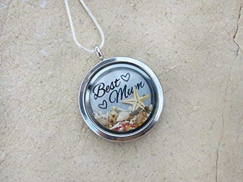 Best mum personalized sterling silver snake chain handmade locket necklace