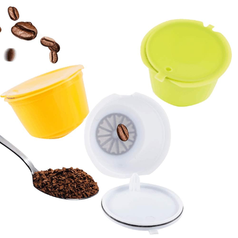Dolce Gusto Refillable Coffee Capsules Reusable Dolce Gusto Capsules Pods Filters Cups Reusable Coffee Pods For Nescafe Dolce Gusto Brewers 3 Pack by SOPRETY