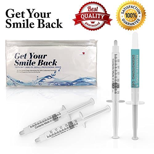 Premium Teeth Whitening GEL Great for Sensitive Teeth FREE Remineralizing Gel