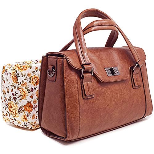 Camera Bags for Women, Multi-Functional Leather Top-Handle Ladies Handbags and Purses with Removable Padded Case
