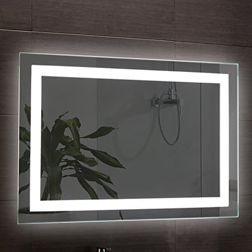 Nameeks ARR03 Glimmer Illuminated Vanity Mirror, 39" x 28", Polished