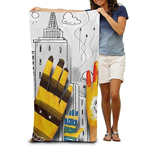 2017 New Style Swim Towel Face With Palm Soft