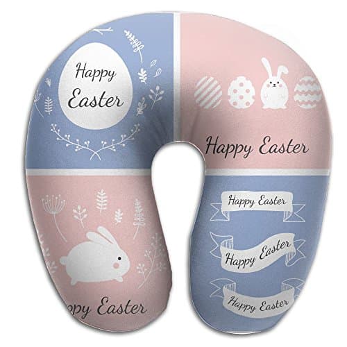 GDUTB17 U-shaped Memory Foam Happy Easter Day Neck Pillow Soft Travel Pillow Airplane Car Office Pillow For Adult And Kids