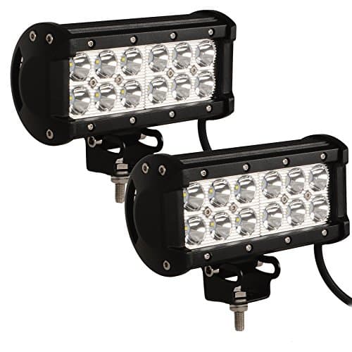 STANSEN 36W 6in Heavy Duty Off Road LED Light Bar Fog Driving 4x4 Bumper Rock Work Lightbar Flood/Spot Combo Beam For Jeep Cabin/Boat/SUV/Truck/Car/ATV (36W)