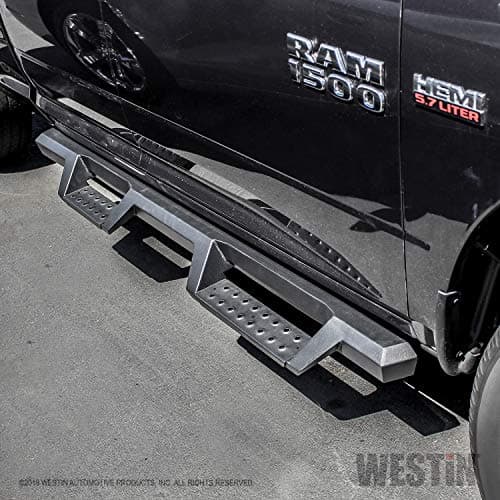 Westin 56-13555 HDX Drop Nerf Step Bars fits 2009-2018 Ram 1500, 2019-2023 Ram 1500 Classic Quad Cab Textured Black 1 Pair