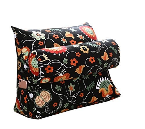 WEEDAY Cushion bed cushion back triangle pillow, sofa office Bay window lumbar pillow waist pillow with head pillow (Color : F, Size : 502260cm)