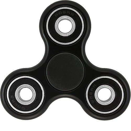 Umbreon 2017 New Tri-Spinner Fidget Toy Nylon PA Material Hybrid Si3N4 Ceramic Bearing Good for ADHD EDC Hand Killing Time (Black)