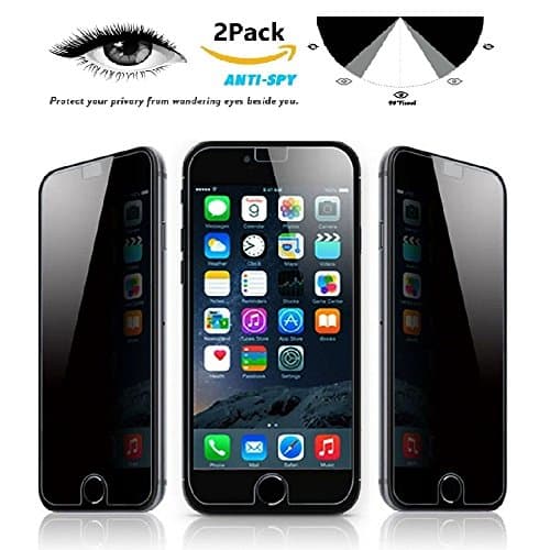 [2-Pack] iMoreGro iPhone 8 Plus/7 Plus Privacy Screen Protector, Anti-Spy Tempered Glass Screen Protector [Anti-Scratch] [Easy Install] for iPhone 8 Plus/7 Plus 5.5"