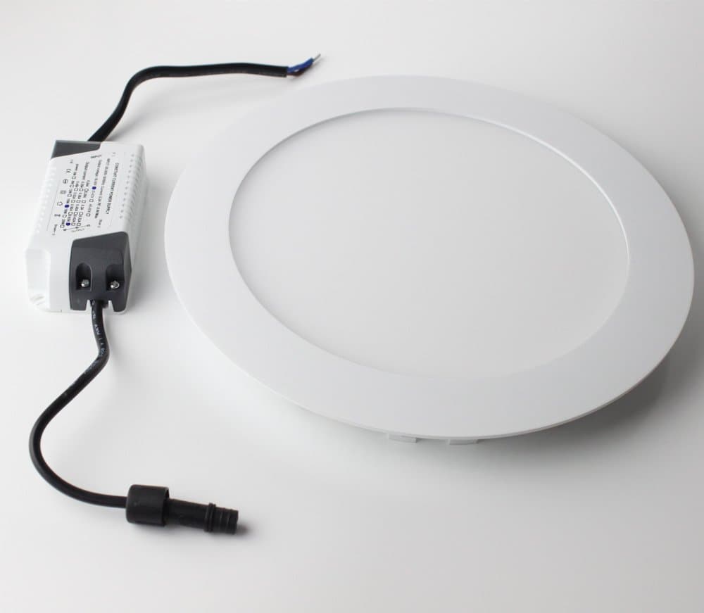 Hotenda Round LED Panel Recessed Ceiling Light ,Ultrathin LED Bathroom Lighting Fixtures 8W 640LM 6000K(Day White), The Hole Size Of Back:130MM, AC110-240V, LED Driver Include