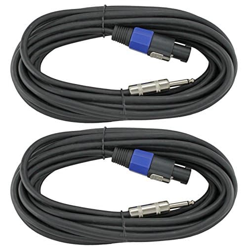 12 Gauge Speaker Cables 2 Cable Pack (25 Foot, Each)