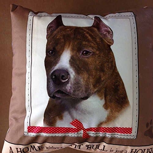 ES Pets Large Dog Design Throw Pillow 16 x 16 inches - Pit Bull Terrier