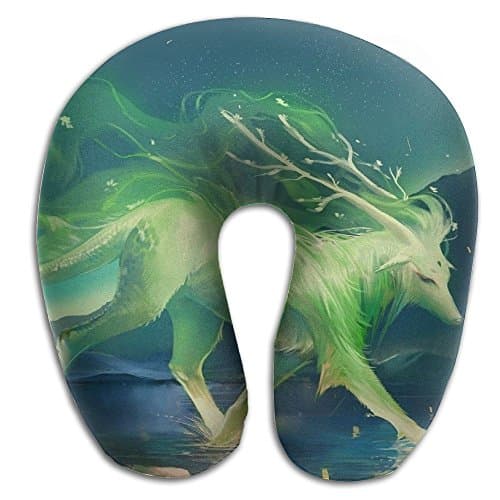 Fantasy Giant Wolf U-shaped Cervical Pillow Sublimated 3D Full Print Super Soft And Comfortable For Watch TV