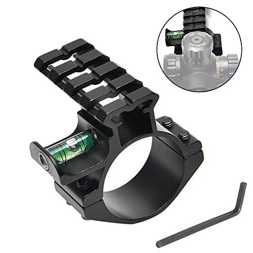 Scope 30mm / 1"(25.4mm) Mount with bubble level, Picatinny Rail Rifle Rings Weaver for Shooting and Hunting